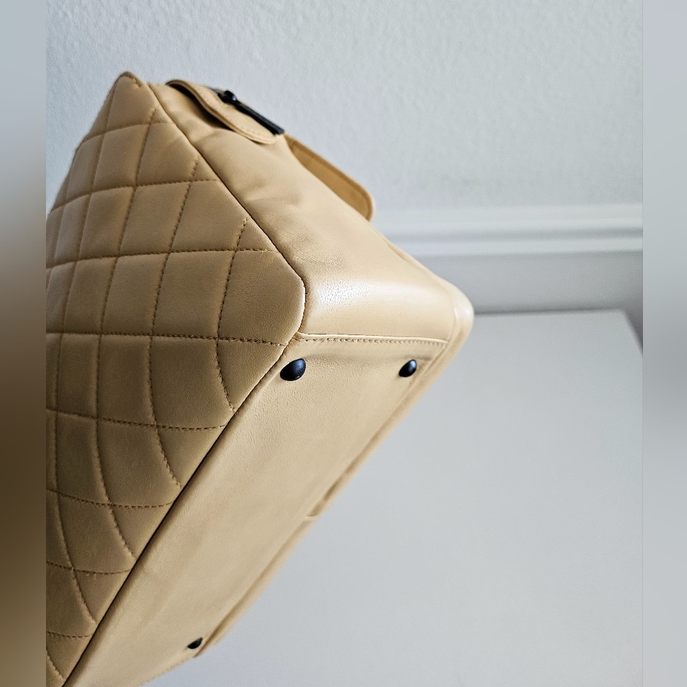 Chanel Beige Quilted Flap Bag - Picture 8 of 13